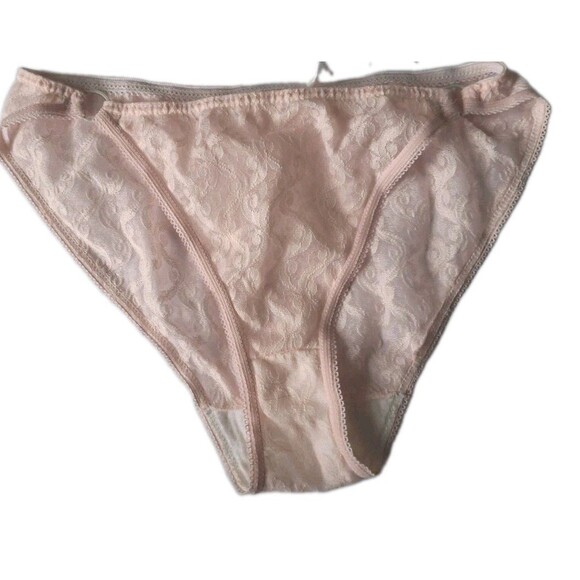 Sears Other - Vintage Sears Kiki Bikini Panty All Over Lace Size 7 Pastel Pink Underwear